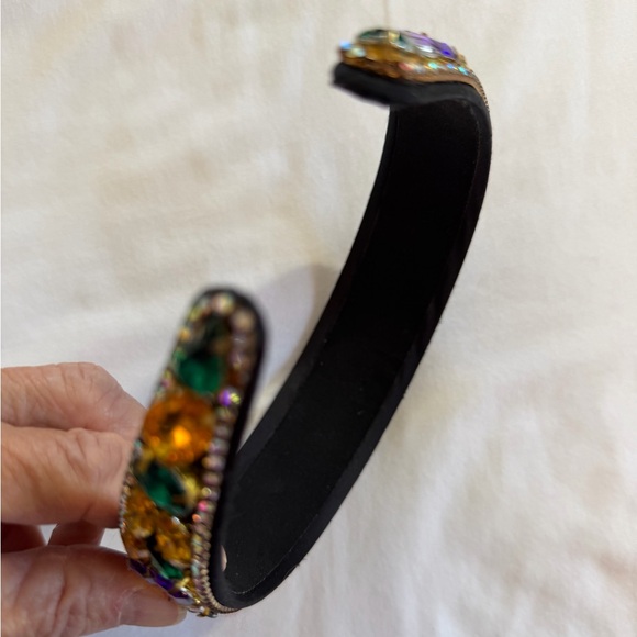 Vibrant Multicolor Gemstone Headband rhinestones - Picture 4 of 12